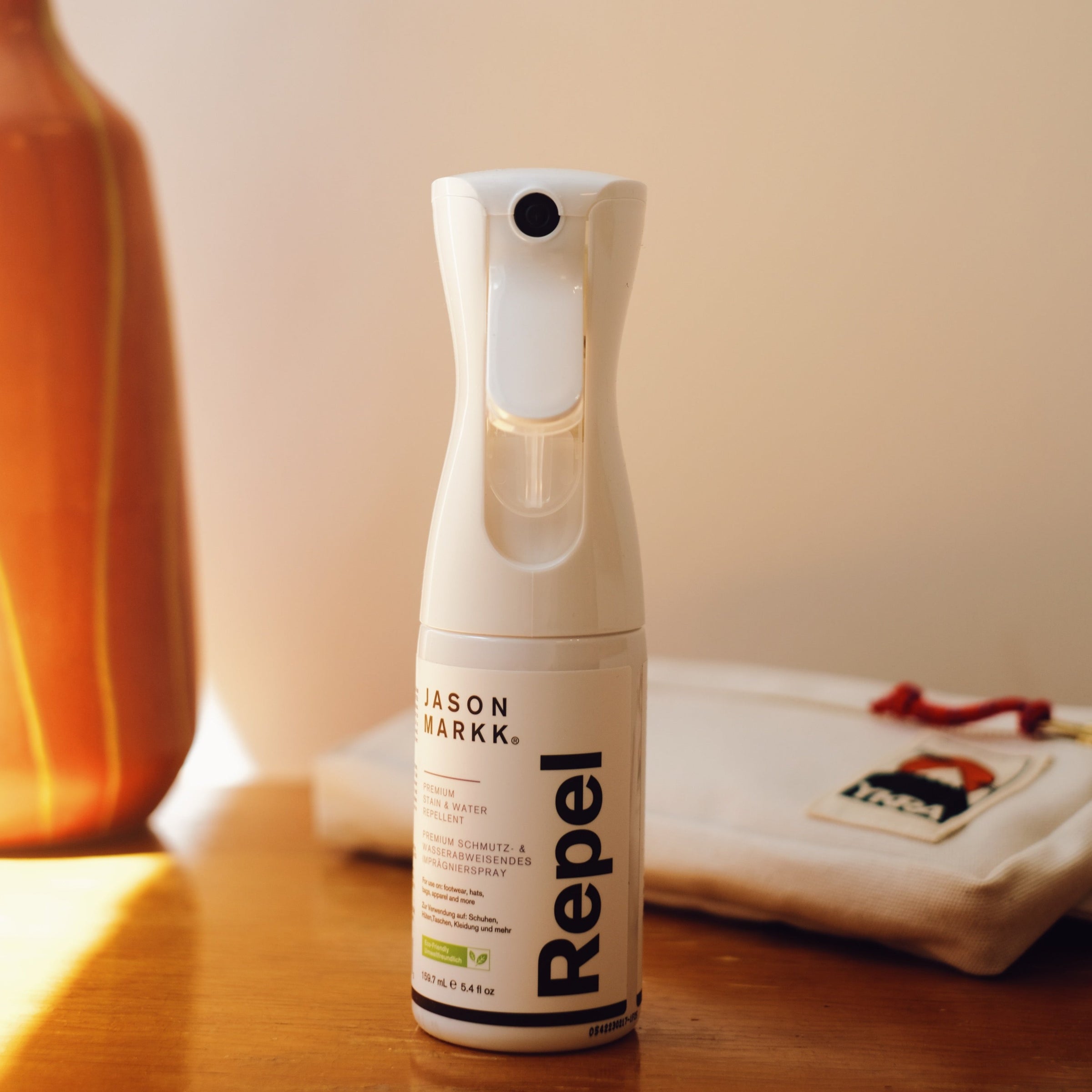 Jason Markk Repel PFAS free stain and water repellent spray YKRA